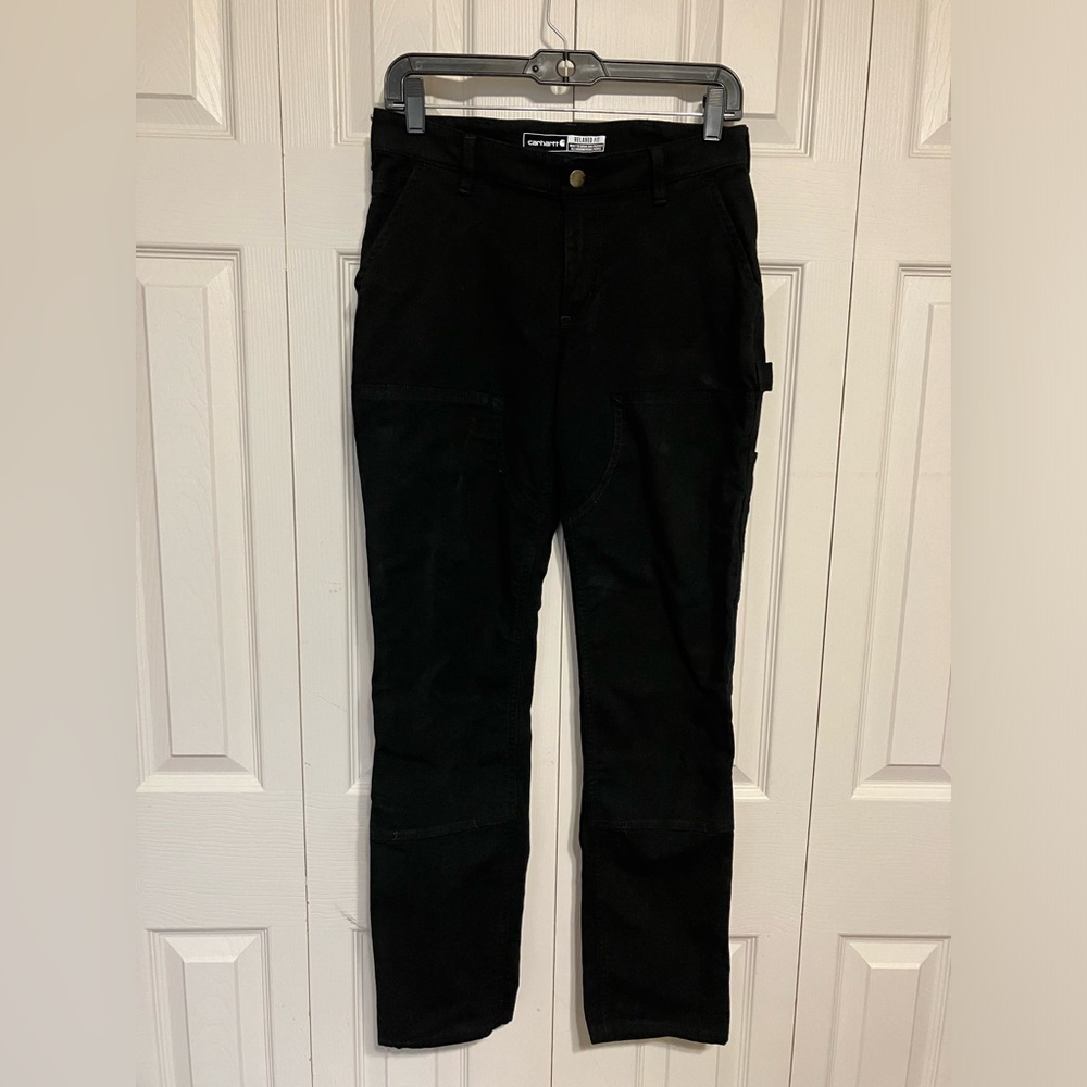Carhartt Women's Carpenter Work Pants Rugged Flex, Relaxed Fit 8-Pocket Sz 4